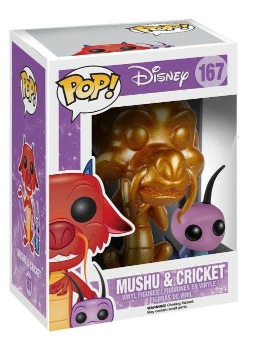 Funko Pop Disney  " Mushu & Cricket (Metallic) "