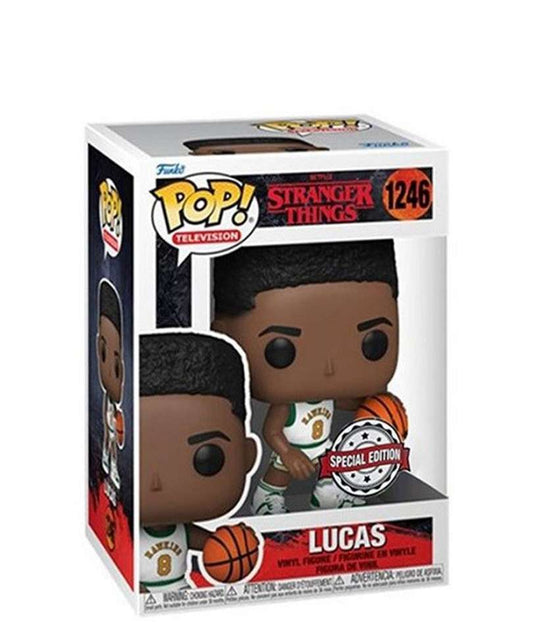 Funko Pop Serie Stranger Things " Lucas (Hawkins Basketball Uniform) "