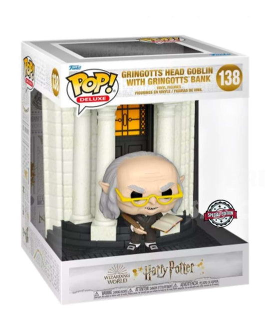 Funko Pop Harry Potter "Gringotts Head Goblin with Gringotts Bank"