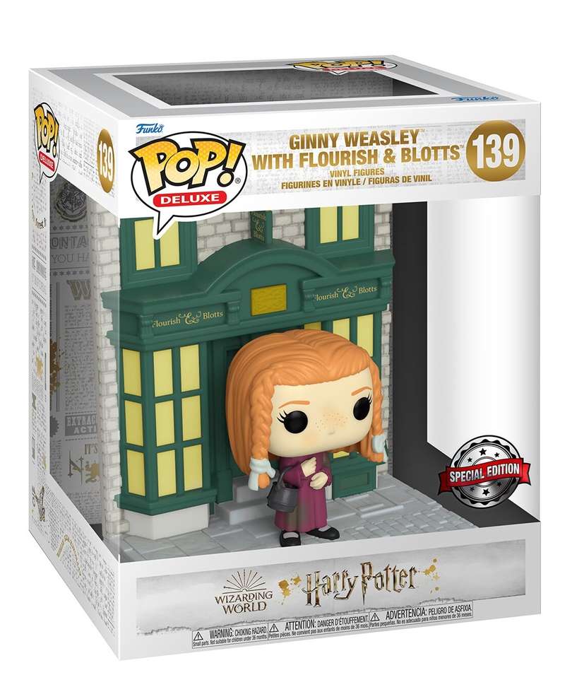 Funko Pop Harry Potter " Ginny with Flourish & Blotts Storefront (Deluxe) "