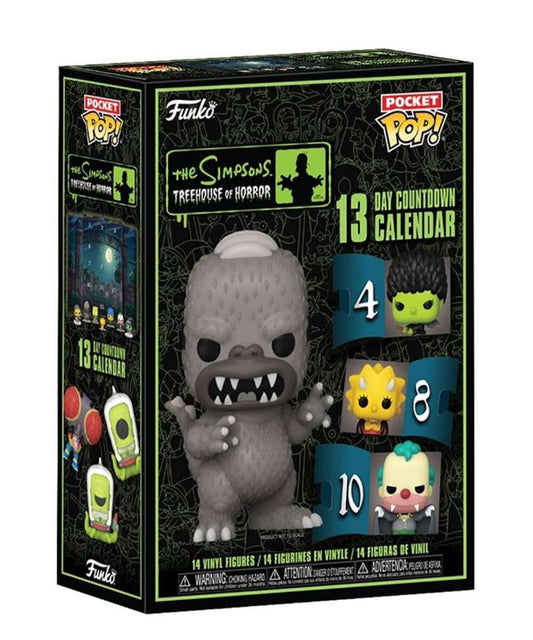 Funko Pop Calendario dell'Avvento 2024 " 13 Day Countdown Calendar Pocket POP The Simpsons: Treehouse of Horror "