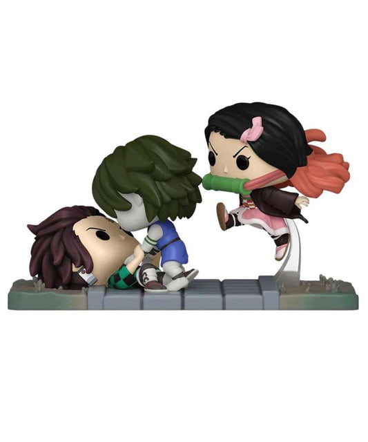 Funko Pop Anime - Demon Slayer " Tanjiro & Nezuko vs. Temple Demon "