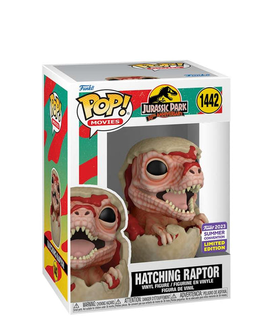 Funko Pop Film Jurassic Park " Hatching Raptor (SDCC 2023 Exclusive) "