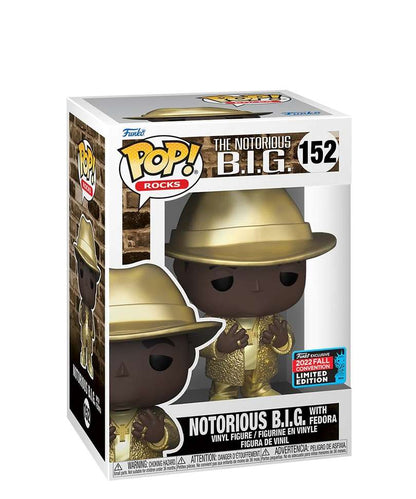 Funko Pop Music " Notorious B.I.G. with Fedora (Gold Glitter Suit) "