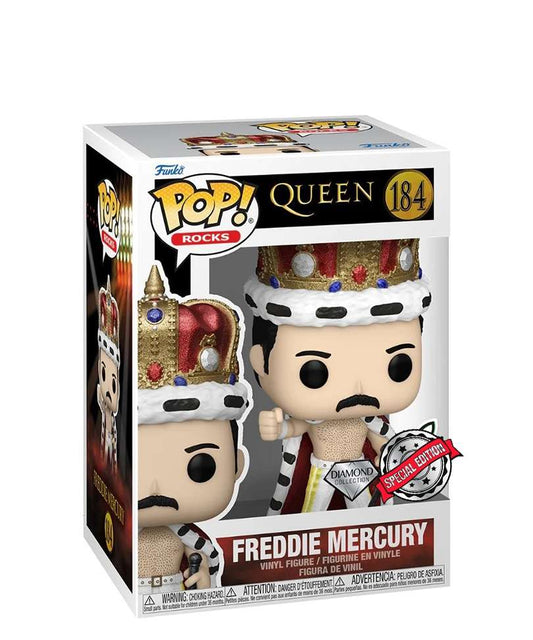 Funko Pop Music " Freddie Mercury (King) (Diamond Glitter) "