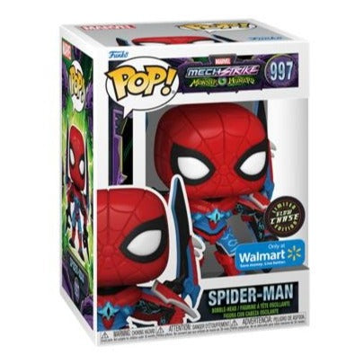 Funko Pop Marvel " Spider-Man (Marvel Mech Strike Monster Hunters) " CHASE