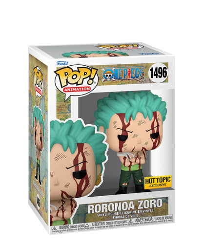 Funko Pop Fumetti One Piece " Roronoa Zoro Nothing Happened " Hot Topic Exclusive * UV Error release *