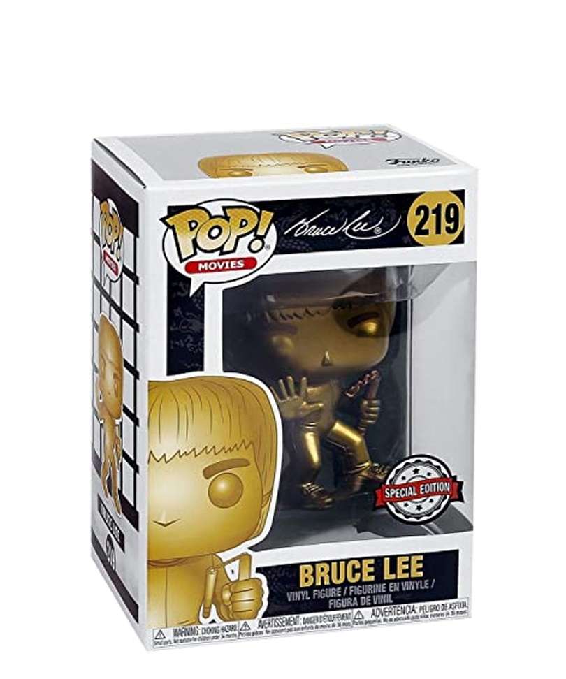 Funko Pop Icons " Bruce Lee (Game Of Death) (Gold) "