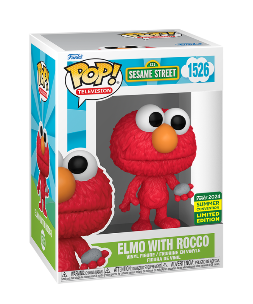 Funko Pop Serie - Sesame Street " Elmo with Rocco (SDCC 2024 Exclusive) "