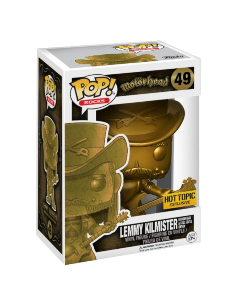 Funko Pop Music " Lemmy Kilmister Gold " Hot Topic