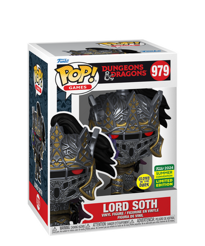 Funko Pop Dungeons & Dragons " Lord Soth Glow In The Dark (SDCC 2024 Exclusive) "