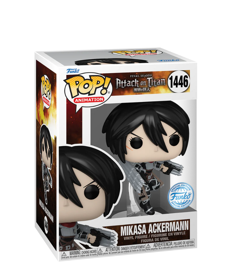 Funko Pop Anime " Mikasa Ackermann (Metallic) "