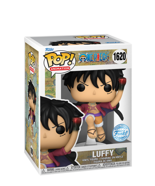 Funko Pop Fumetti One Piece " Luffy (Metallic) " DAMAGED BOX