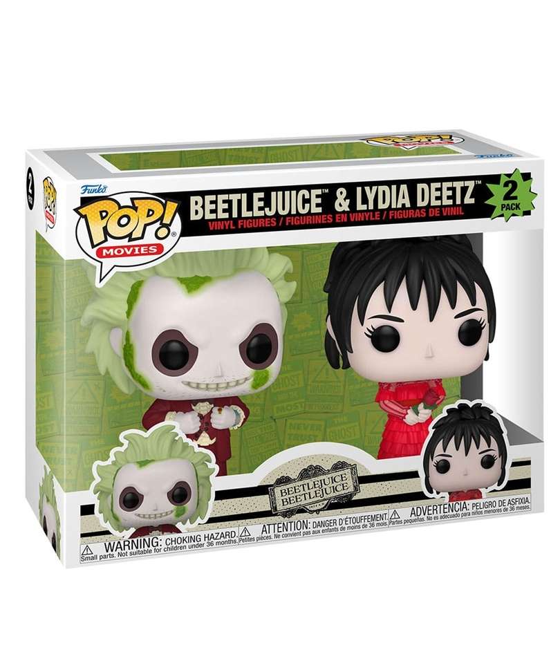 Funko Pop Film - Beetlejuice Beetlejuice  " Beetlejuice & Lydia Deetz (2-Pack) "