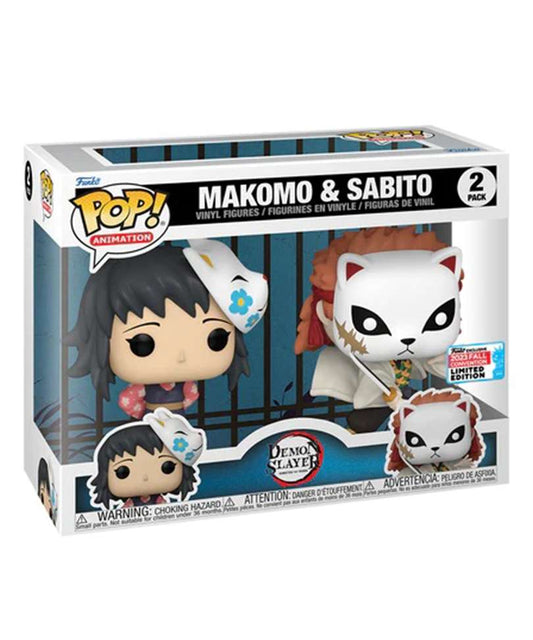 Funko Pop Anime - Demon Slayer " Makomo & Sabito (2-Pack) (NYCC 2023 Exclusive) "