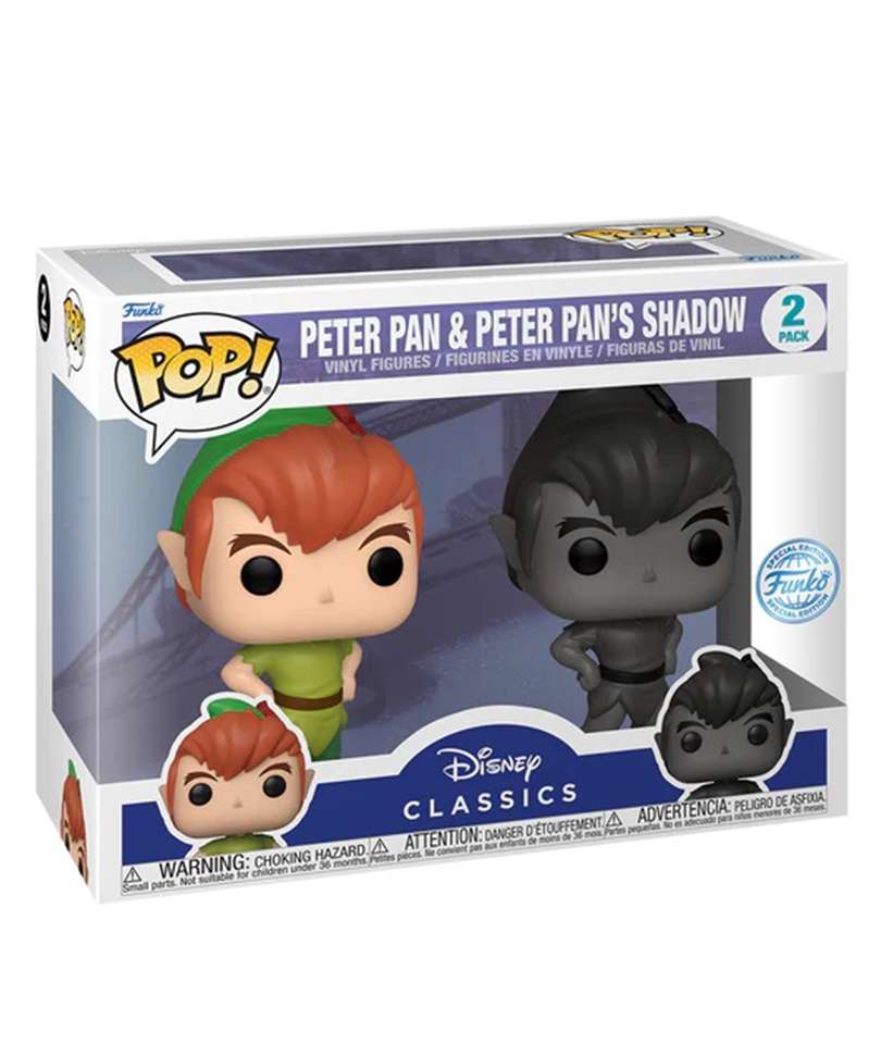 Funko Pop Disney  " Peter Pan & Peter Pan's Shadow (2-Pack) "