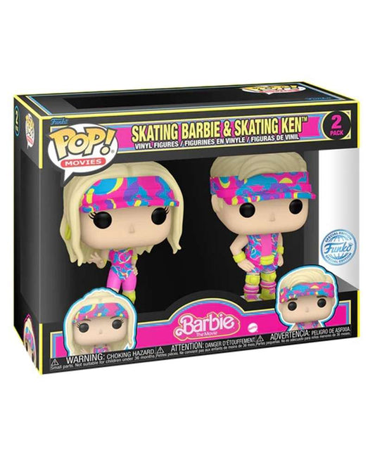 Funko Pop Film - Barbie " Skating Barbie & Skating Ken (Blacklight) (2-Pack) "