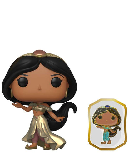 Funko Pop Disney " Jasmine (Gold) with Pin "