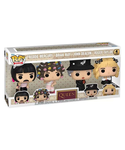 Funko Pop Music " I Want to Break Free Freddie Mercury / Brian May / John Deacon / Roger Taylor (4-Pack) "