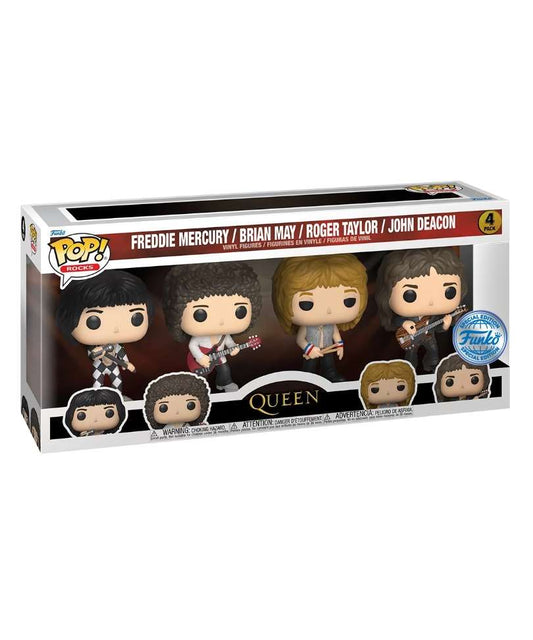 Funko Pop Music " Freddie Mercury / Brian May / Roger Taylor / John Deacon (4-Pack) "