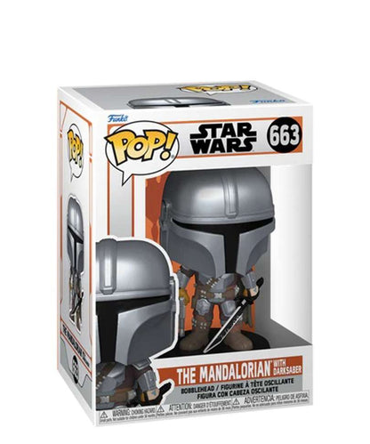 Funko Pop Star Wars " The Mandalorian with Darksaber "