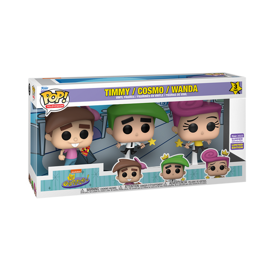 Funko Pop Anime " Fairly Oddparents (Due Fantagenitori) 3-Pack (SDCC 2023 Exclusive) "