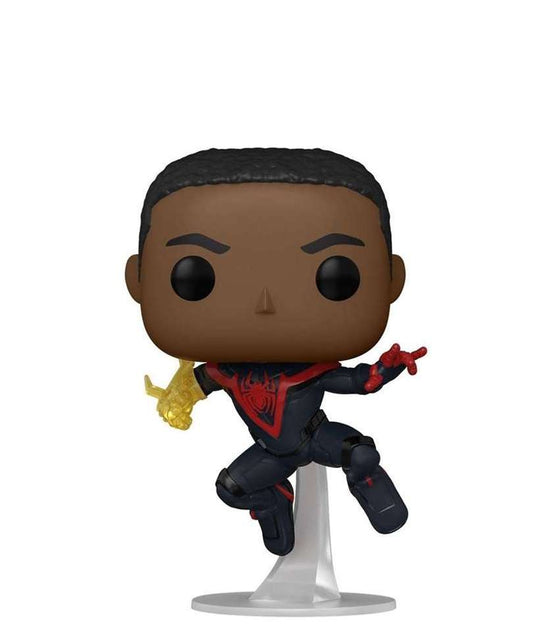 Funko Pop Marvel "Miles Morales (Leaping) (Unmasked) Chase" DAMAGED BOX