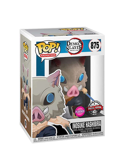 Funko Pop Demon Slayer " Inosuke Hashibira (Flocked) "