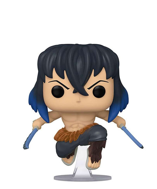 Funko Pop Demon Slayer " Inosuke Hashibira (Without Mask) Flocked Chase "