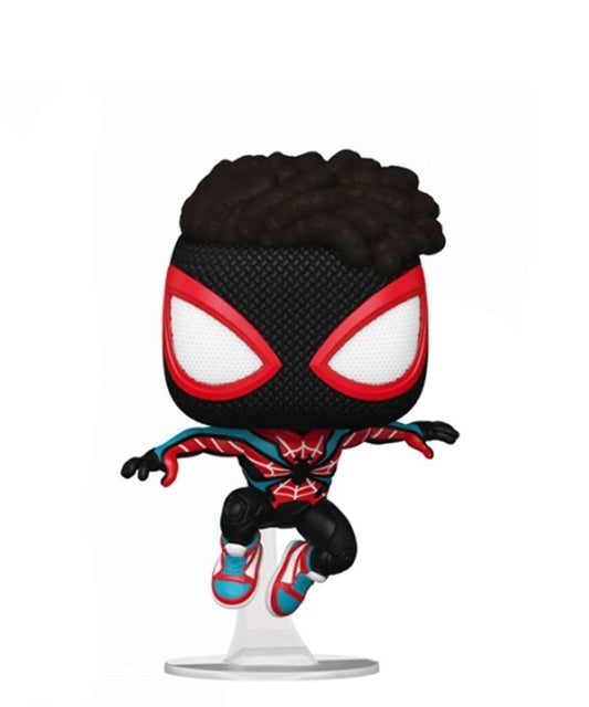 Funko Pop Marvel "Miles Morales (Leaping) (Unmasked) Chase"