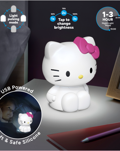 Lampada Silicone Light - " Hello Kitty " 18cm Ricaricabile