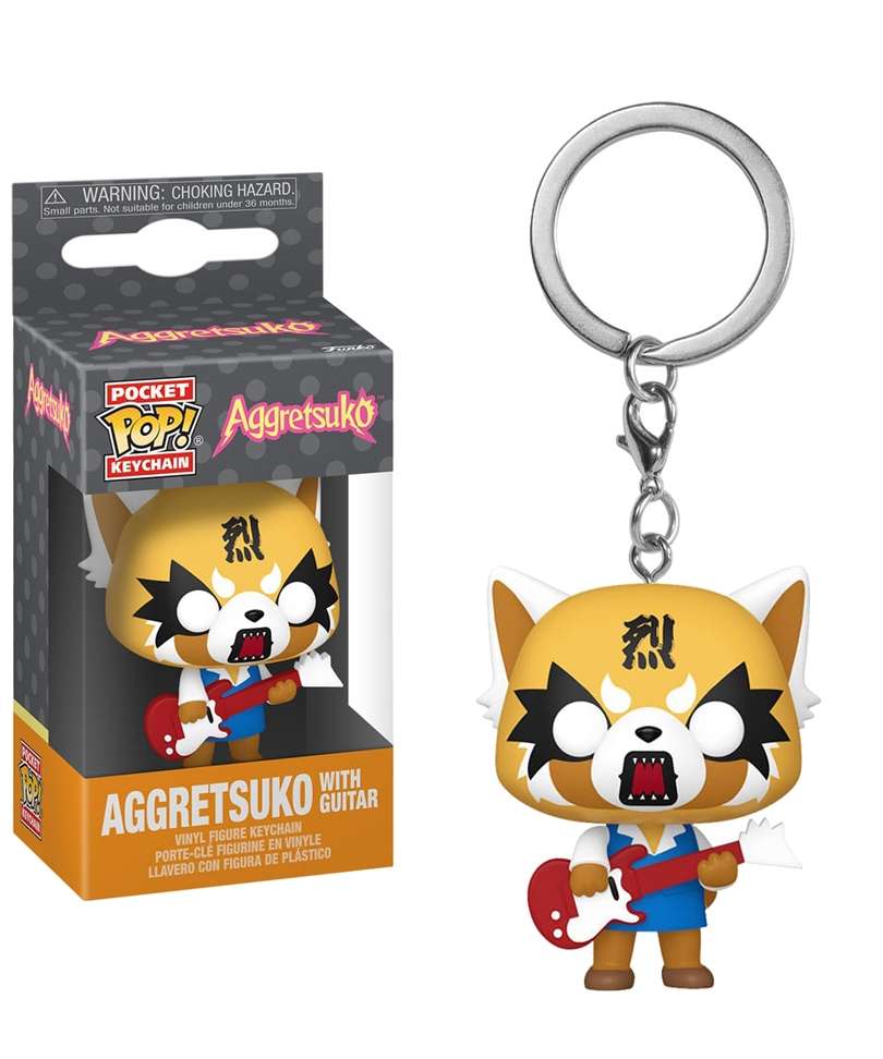 Funko Pop Keychain " Aggretsuko with Guitar "