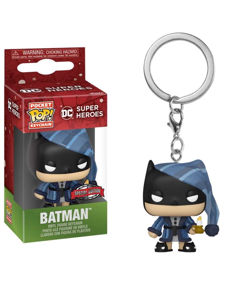 Funko Pop Keychain Marvel " Batman as Ebenezer Scrooge Keychain "