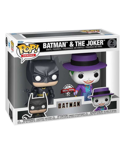 Funko Pop Marvel " Batman &amp; The Joker (2-Pack) (Metallic) "