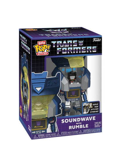 Funko Bitty Bot " Soundwave with Rumble "