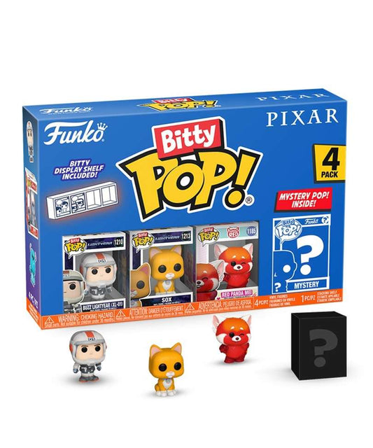 Funko Bitty Pop - Disney " Buzz Lightyear (XL-01) / Sox / Red Panda Mei / Mystery Bitty (4-Pack) "