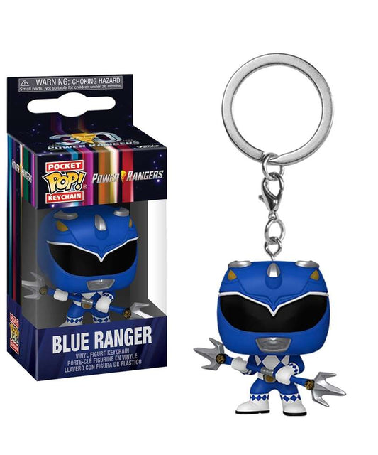 Funko Pop Keychain Power Rangers " Blue Ranger Keychain "