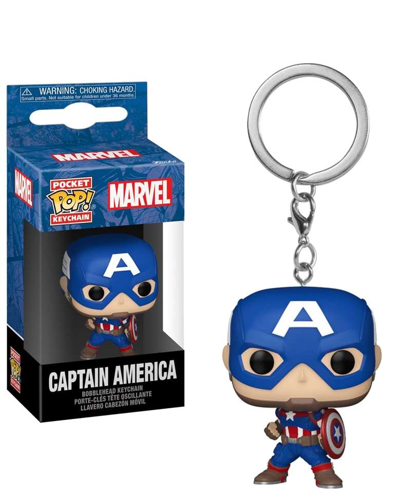 Funko Pop Keychain Marvel " Captain America Keychain "