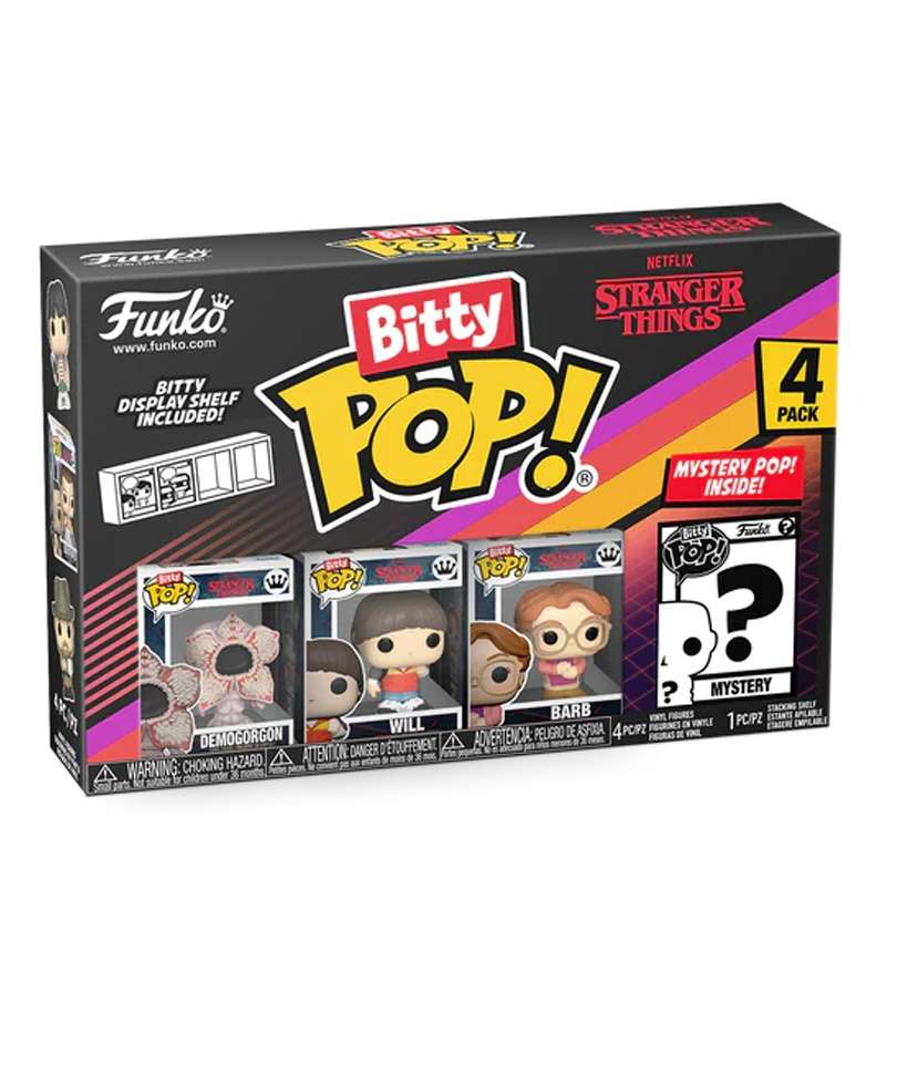 Funko Bitty Pop - Stranger Things " Demogorgon / Will / Barb / Mystery Bitty (4-Pack) "