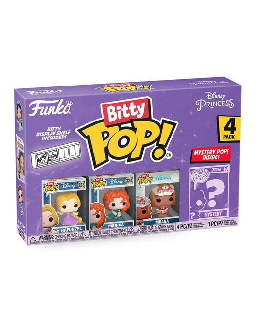 Funko Bitty Pop " Rapunzel / Merida / Moana / Mystery Bitty (4-Pack) "