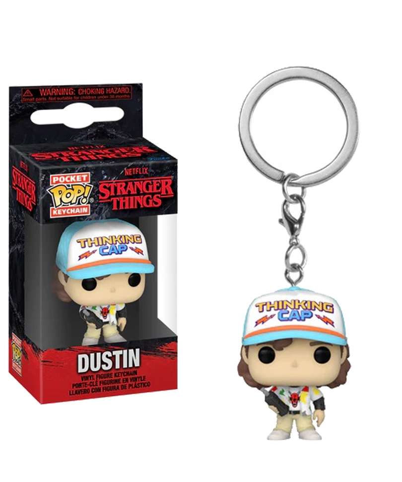 Funko Pop Keychain Stranger Things " Dustin Keychain "