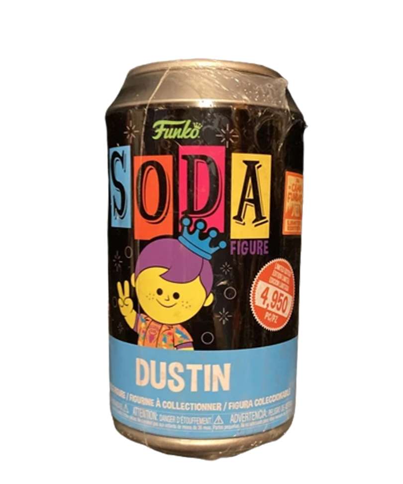 Funko Vinyl Soda Freddy " Freddy Funko as Dustin (Black Light) " 