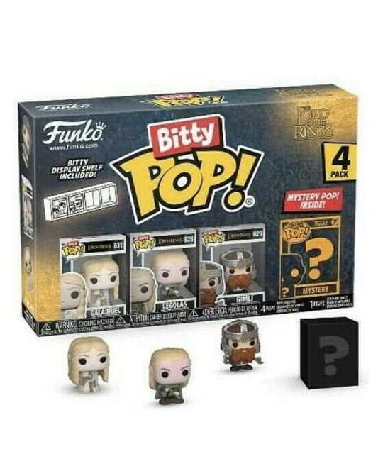 Funko Bitty Pop - Il Signore Degli Anelli " Galadriel / Legolas / Gimli / Mystery Bitty (4-Pack) "