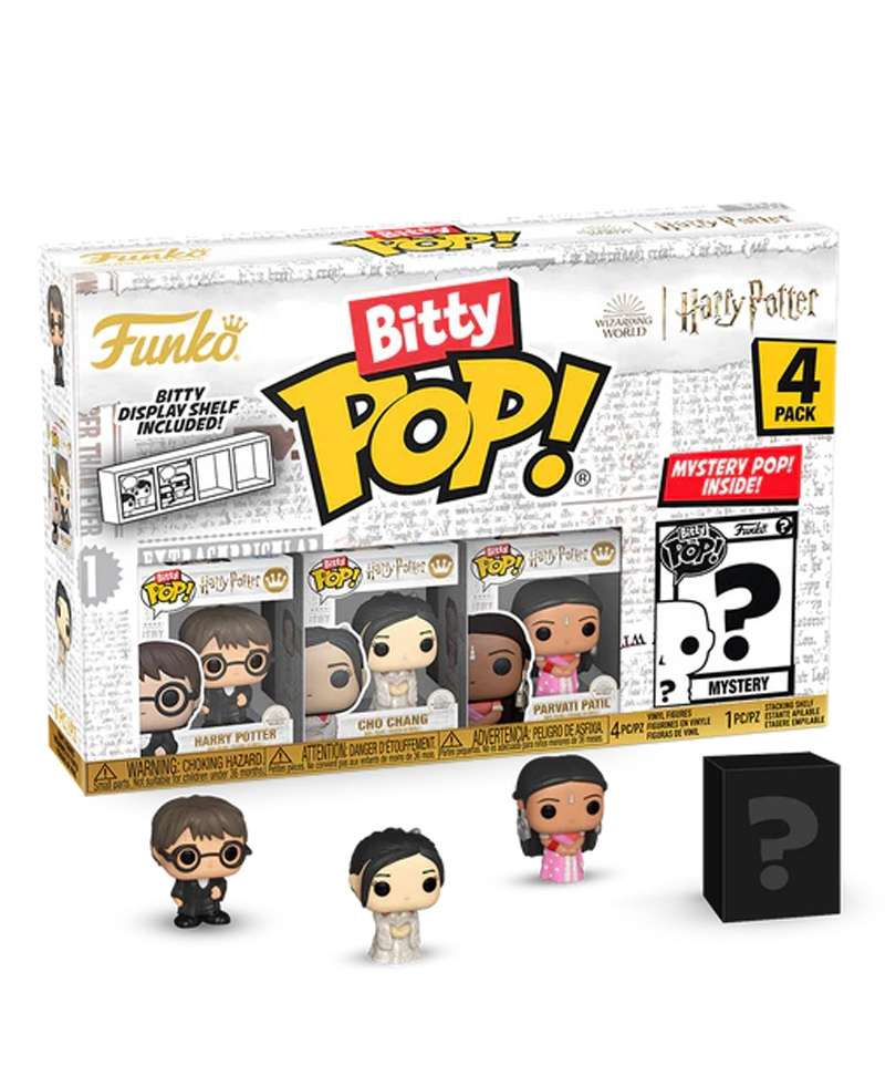 Funko Bitty Pop - Harry Potter " Harry Potter / Cho Chang / Parvati Patil / Mystery Bitty (4-Pack) "