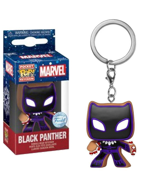 Funko Pop Keychain Marvel " Holiday Black Panther Keychain "