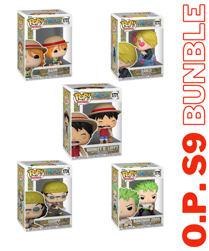 Funko Pop Fumetti One Piece " S9 BUNDLE 5 Pezzi "