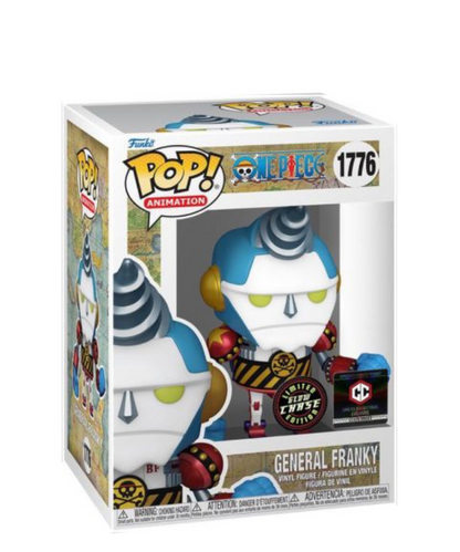 Funko Pop Fumetti One Piece " General Franky GITD " CHASE Chalice Exclusive (PR)