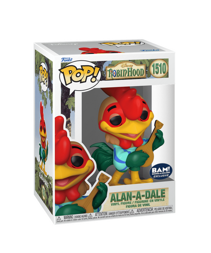 Funko Pop Disney - Robin Hood " Alan-A-Dale " BAM! exclusive