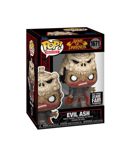 Funko Pop Film " Army of Darkness - Evil Ash " Hot Topic Scare Fair 2024