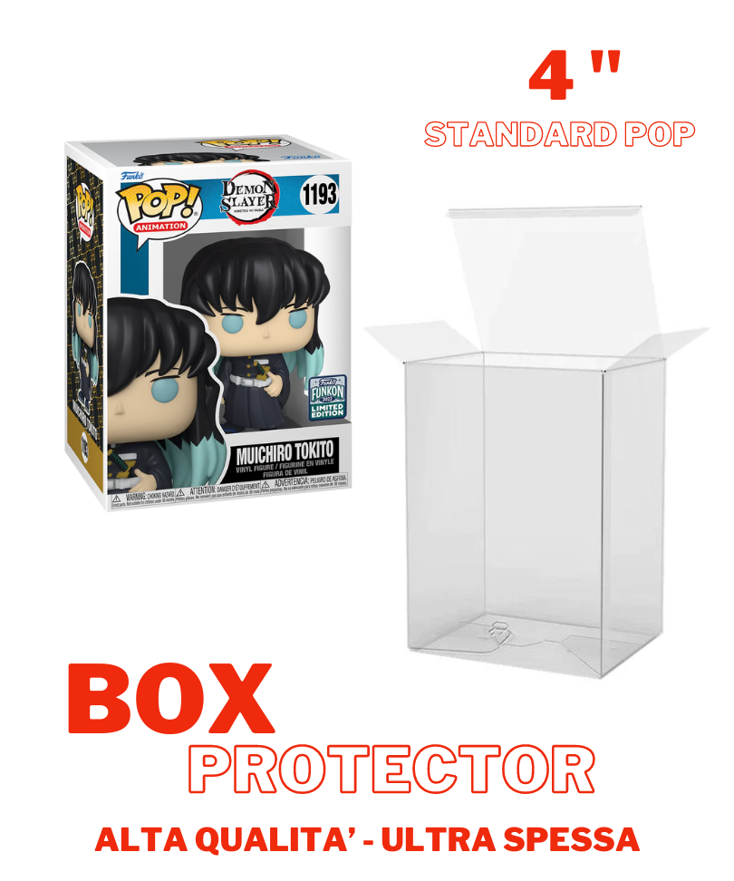 Funko Pop - Custodia protettiva per Funko POP! 4" - PREMIUM Ultra-Thick 0.7mm